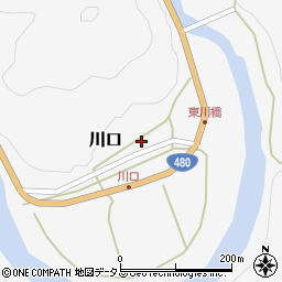 和歌山県有田郡有田川町川口180周辺の地図