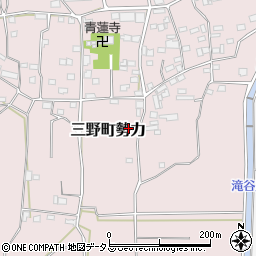徳島県三好市三野町勢力389周辺の地図
