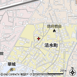 山口県防府市清水町9周辺の地図