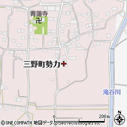 徳島県三好市三野町勢力317周辺の地図