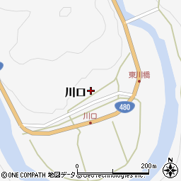 和歌山県有田郡有田川町川口210周辺の地図