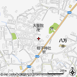 徳島県徳島市八万町上福万3-10周辺の地図