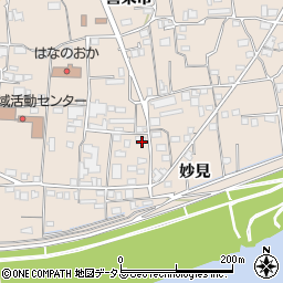徳島県美馬市美馬町妙見周辺の地図