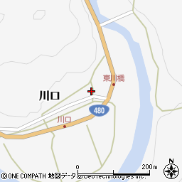 和歌山県有田郡有田川町川口176周辺の地図
