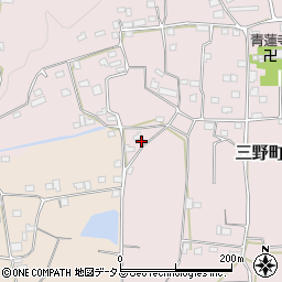 徳島県三好市三野町勢力533周辺の地図