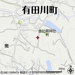 和歌山県有田郡有田川町奥970周辺の地図