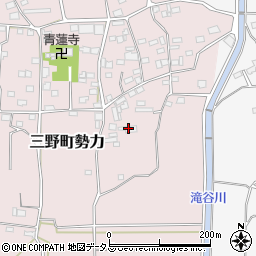 徳島県三好市三野町勢力320周辺の地図