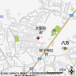 徳島県徳島市八万町上福万3-13周辺の地図