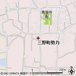 徳島県三好市三野町勢力495周辺の地図
