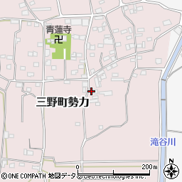 徳島県三好市三野町勢力369周辺の地図
