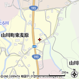 徳島県吉野川市山川町東麦原256周辺の地図