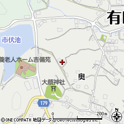 和歌山県有田郡有田川町奥172周辺の地図
