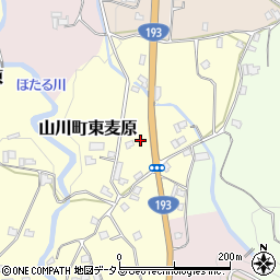 徳島県吉野川市山川町東麦原215周辺の地図