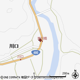 和歌山県有田郡有田川町川口168周辺の地図