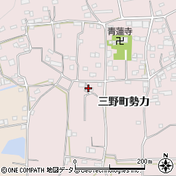 徳島県三好市三野町勢力500周辺の地図