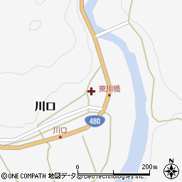 和歌山県有田郡有田川町川口172周辺の地図
