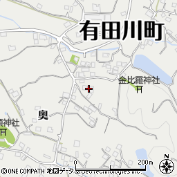 和歌山県有田郡有田川町奥962周辺の地図