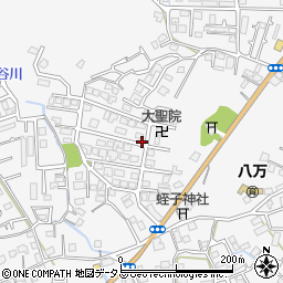 徳島県徳島市八万町上福万3-98周辺の地図