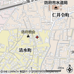 山口県防府市清水町2周辺の地図
