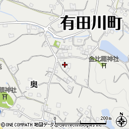 和歌山県有田郡有田川町奥961周辺の地図