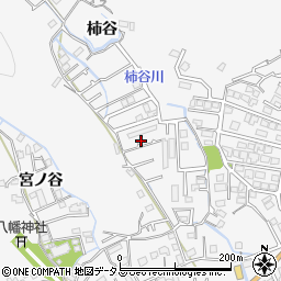 徳島県徳島市八万町柿谷16周辺の地図