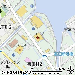 コープえひめコープ喜田村周辺の地図