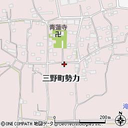 徳島県三好市三野町勢力381周辺の地図