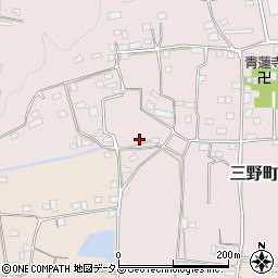 徳島県三好市三野町勢力541周辺の地図