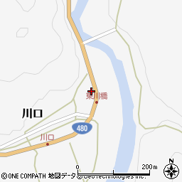 和歌山県有田郡有田川町川口167周辺の地図