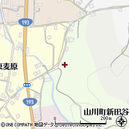 徳島県吉野川市山川町新田谷周辺の地図