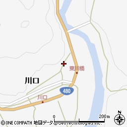 和歌山県有田郡有田川町川口165周辺の地図
