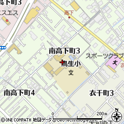 今治市立鳥生小学校周辺の地図