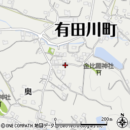 和歌山県有田郡有田川町奥972周辺の地図