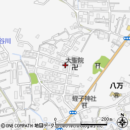 徳島県徳島市八万町上福万3-37周辺の地図