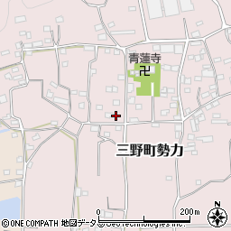徳島県三好市三野町勢力633周辺の地図