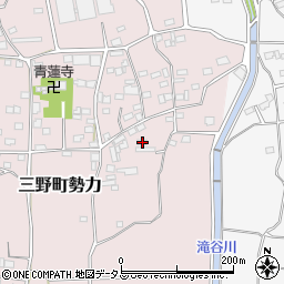 徳島県三好市三野町勢力363周辺の地図