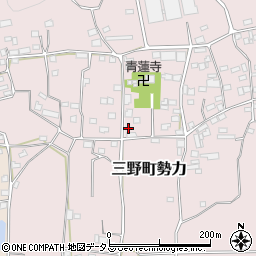 徳島県三好市三野町勢力697周辺の地図