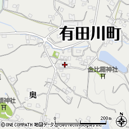 和歌山県有田郡有田川町奥980周辺の地図