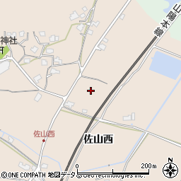 山口県山口市佐山佐山西周辺の地図