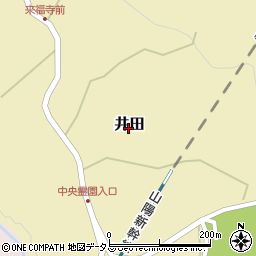 山口県下関市井田周辺の地図
