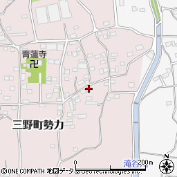 徳島県三好市三野町勢力361周辺の地図