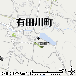 和歌山県有田郡有田川町奥1063周辺の地図