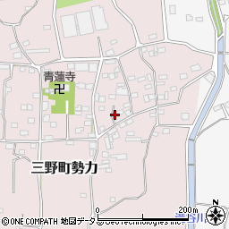 徳島県三好市三野町勢力719周辺の地図