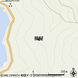 奈良県吉野郡十津川村風屋周辺の地図