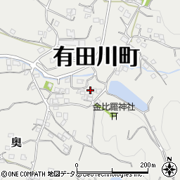 和歌山県有田郡有田川町奥986周辺の地図