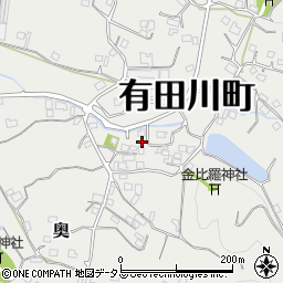 和歌山県有田郡有田川町奥1002周辺の地図