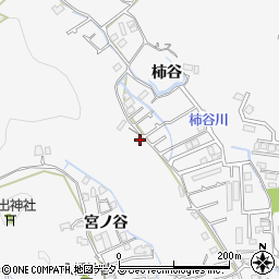 徳島県徳島市八万町柿谷山周辺の地図