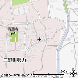 徳島県三好市三野町勢力722周辺の地図