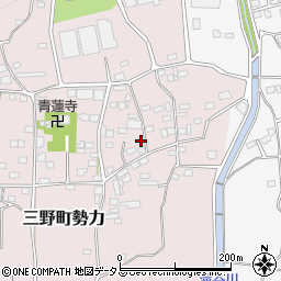 徳島県三好市三野町勢力721周辺の地図