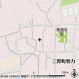 徳島県三好市三野町勢力626周辺の地図
